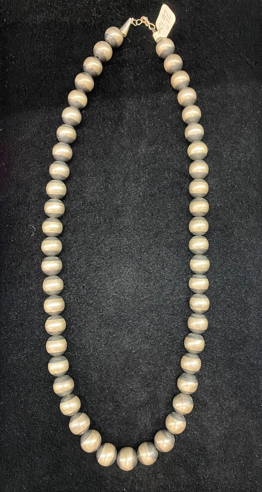 26" 12mm Navajo Pearls by B. Halwood
