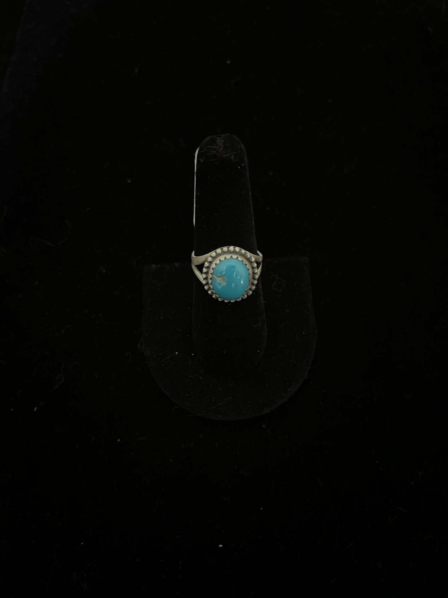 8.5 Turquoise Circle Ring