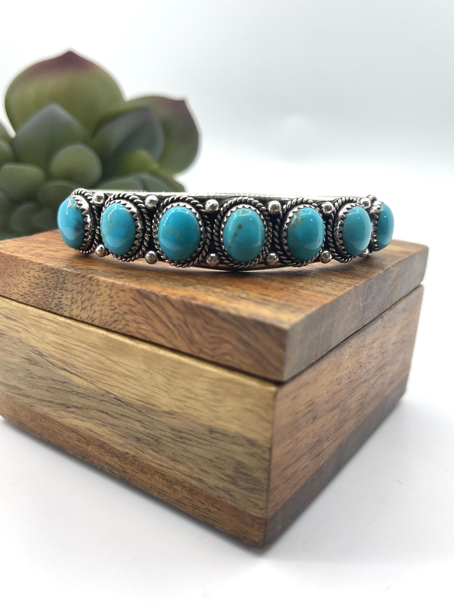 7 Stone Turquoise by Verley Betone, Navajo
