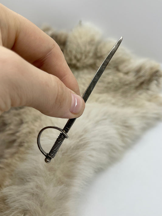 Sterling Sword Hat Toothpick by Bad Bronc