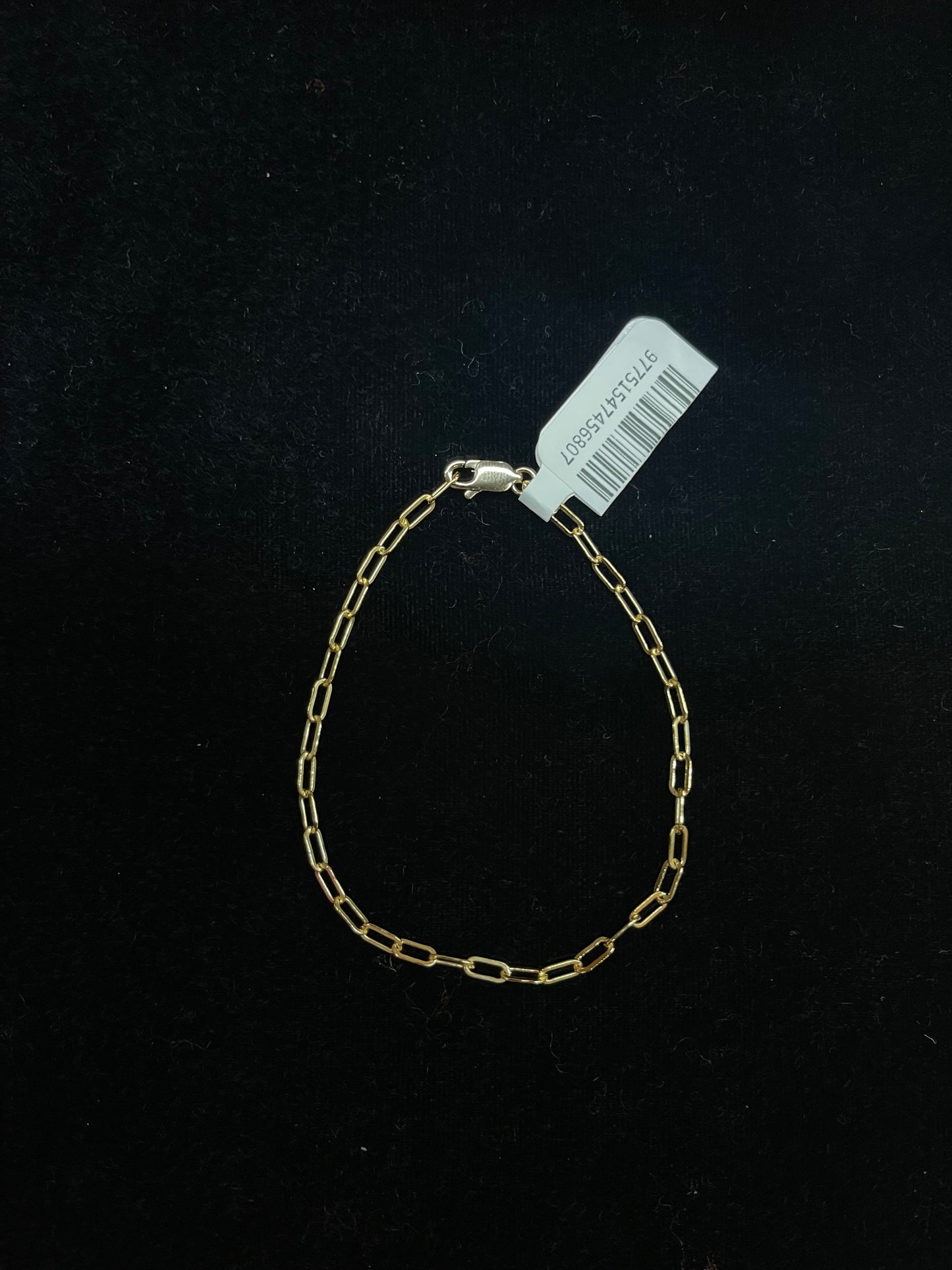 6 3/4" 14k Gold Filled Paperclip Bracelet