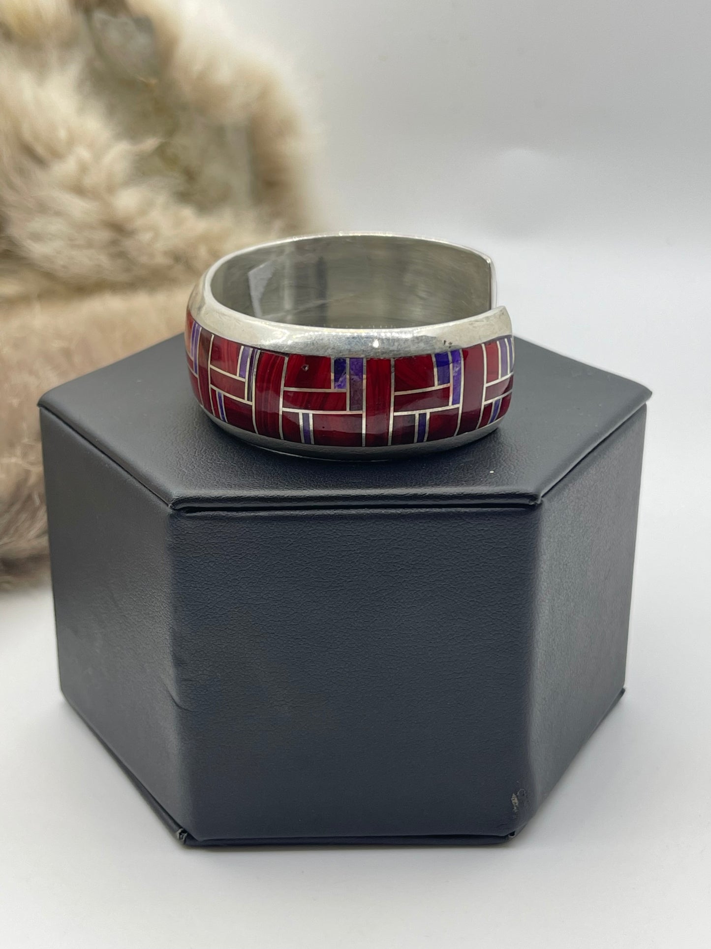 6.5” Coral & Sugilite Cuff