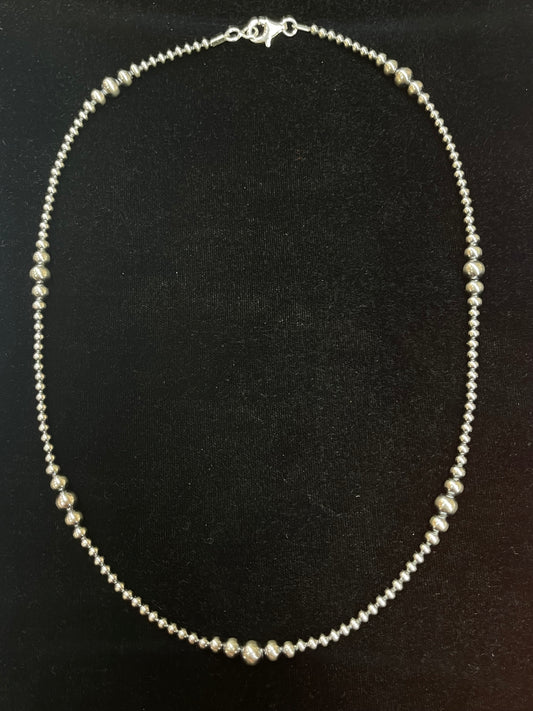 20" 3mm-6mm Navajo Pearls