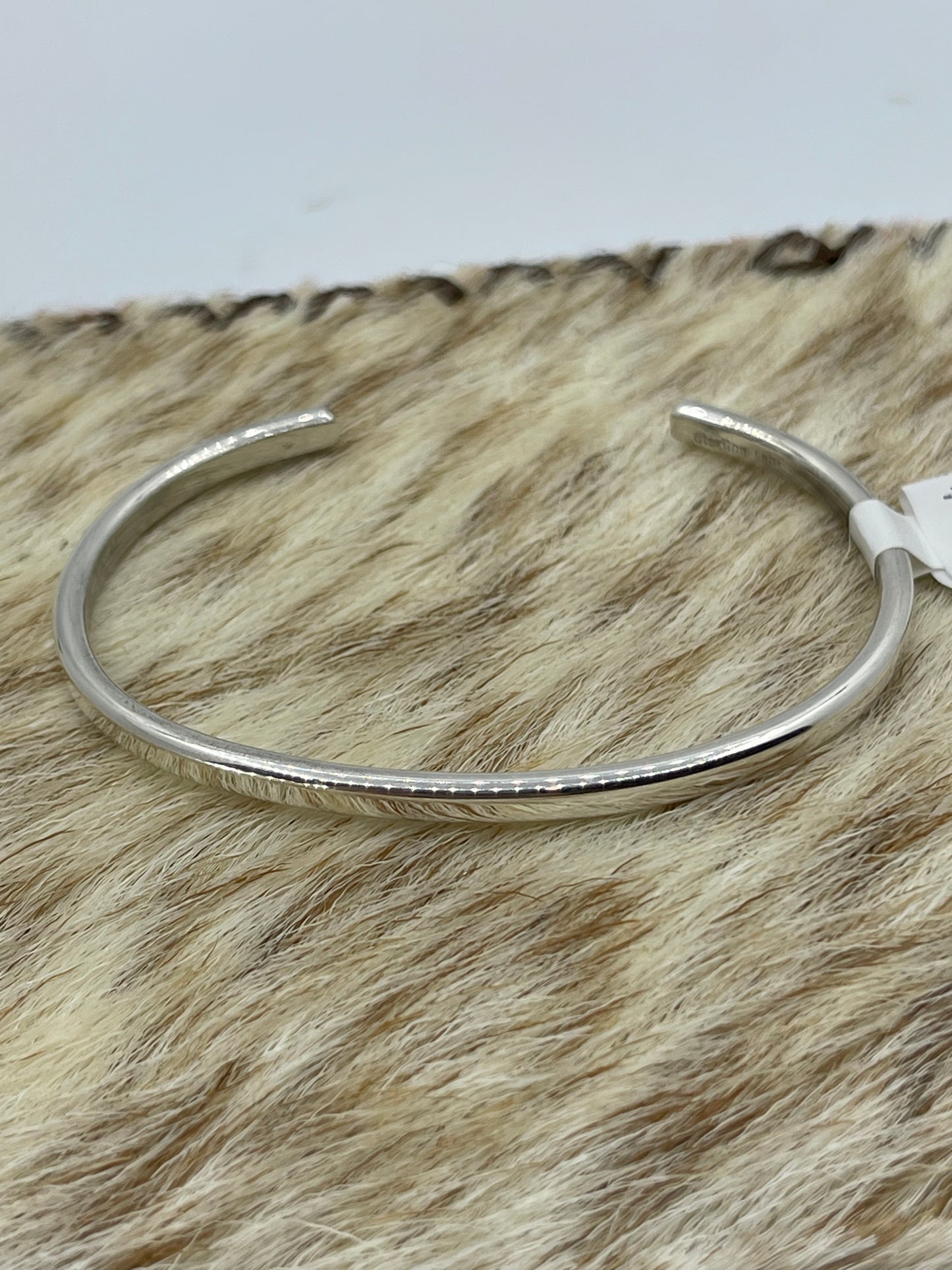 5 3/4"-6 3/4" Silver Stacker Cuff by Elaine Tahe, Navajo