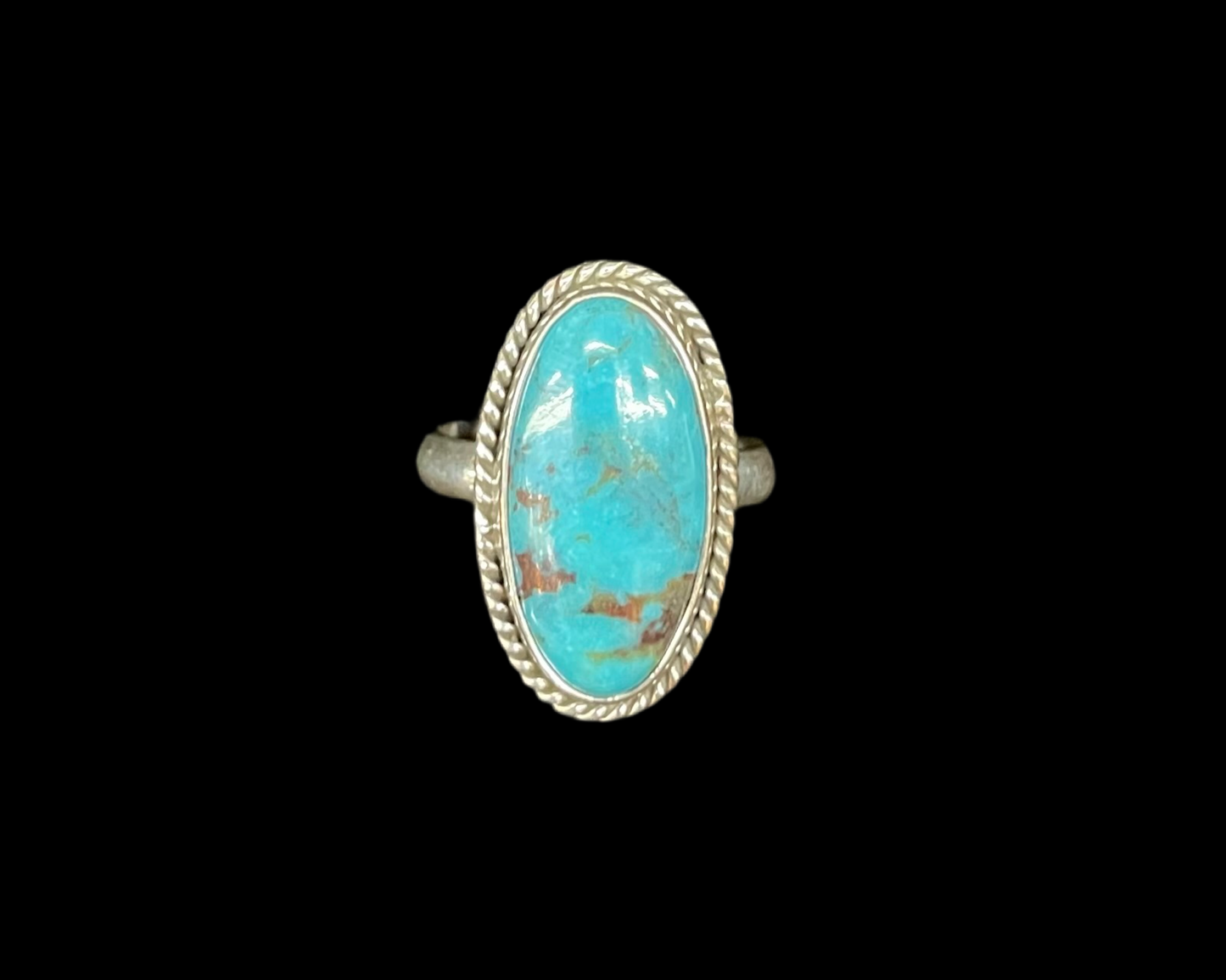 8.0 Kingman Turquoise Oval Stone by Zia, Navajo