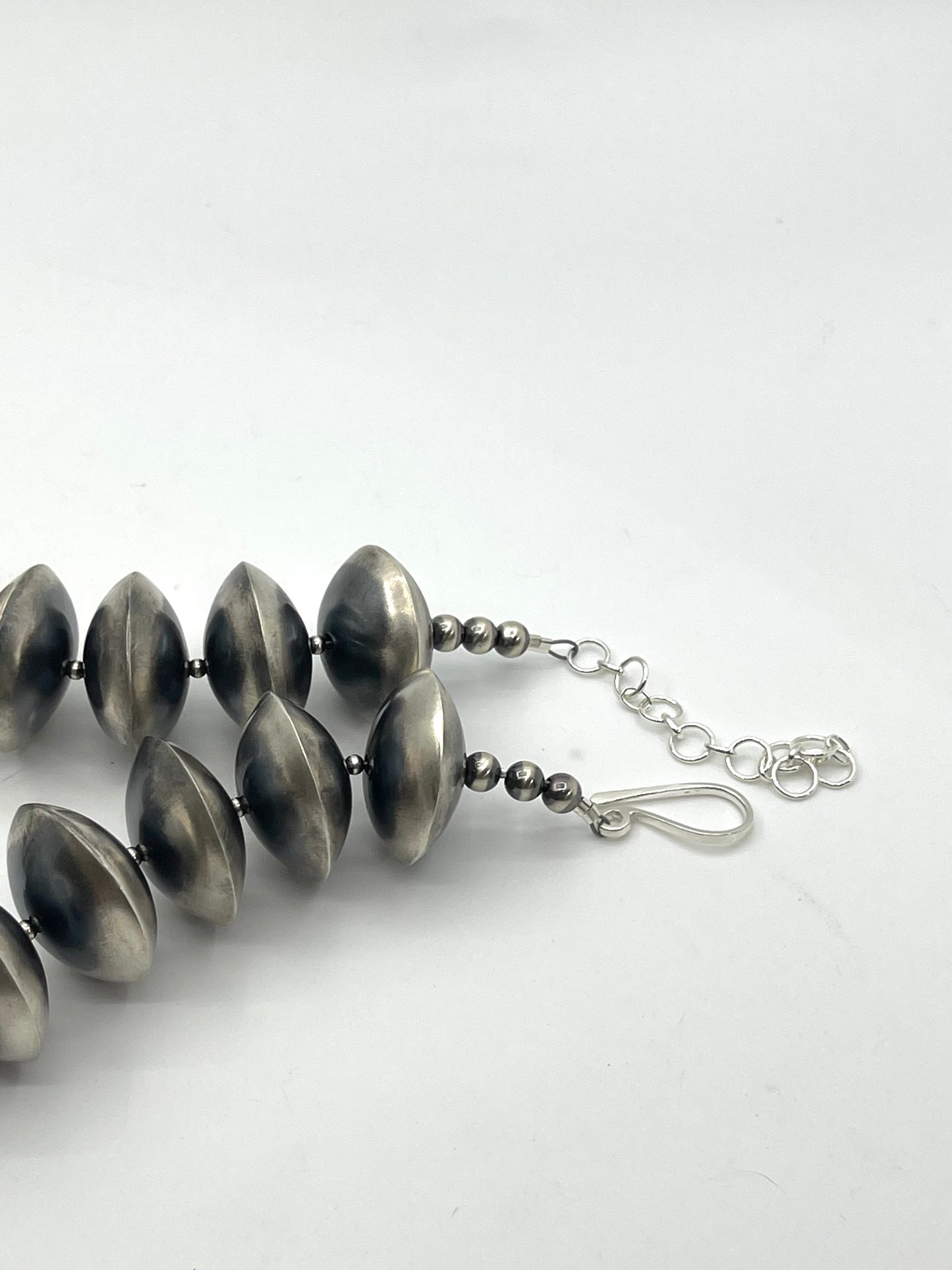 19”+3” Extender 29mm Handmade Navajo Pearls by Bryannen Halwood, Navajo