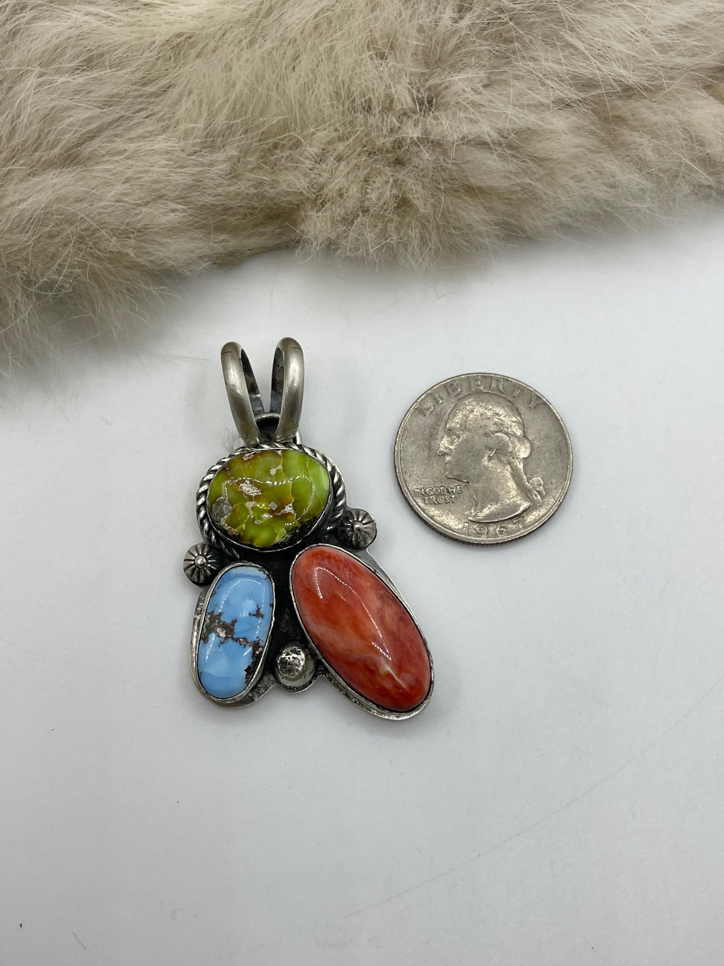 10mm Bail Sonoran Gold, Golden Hills & Red Spiny Oyster by Boyd Ashley, Navajo