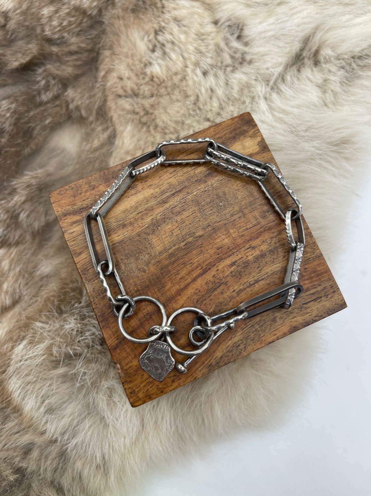 Bad Bronc Paperclip Chain Bracelet 7" & 7.5" Toggle Clasp