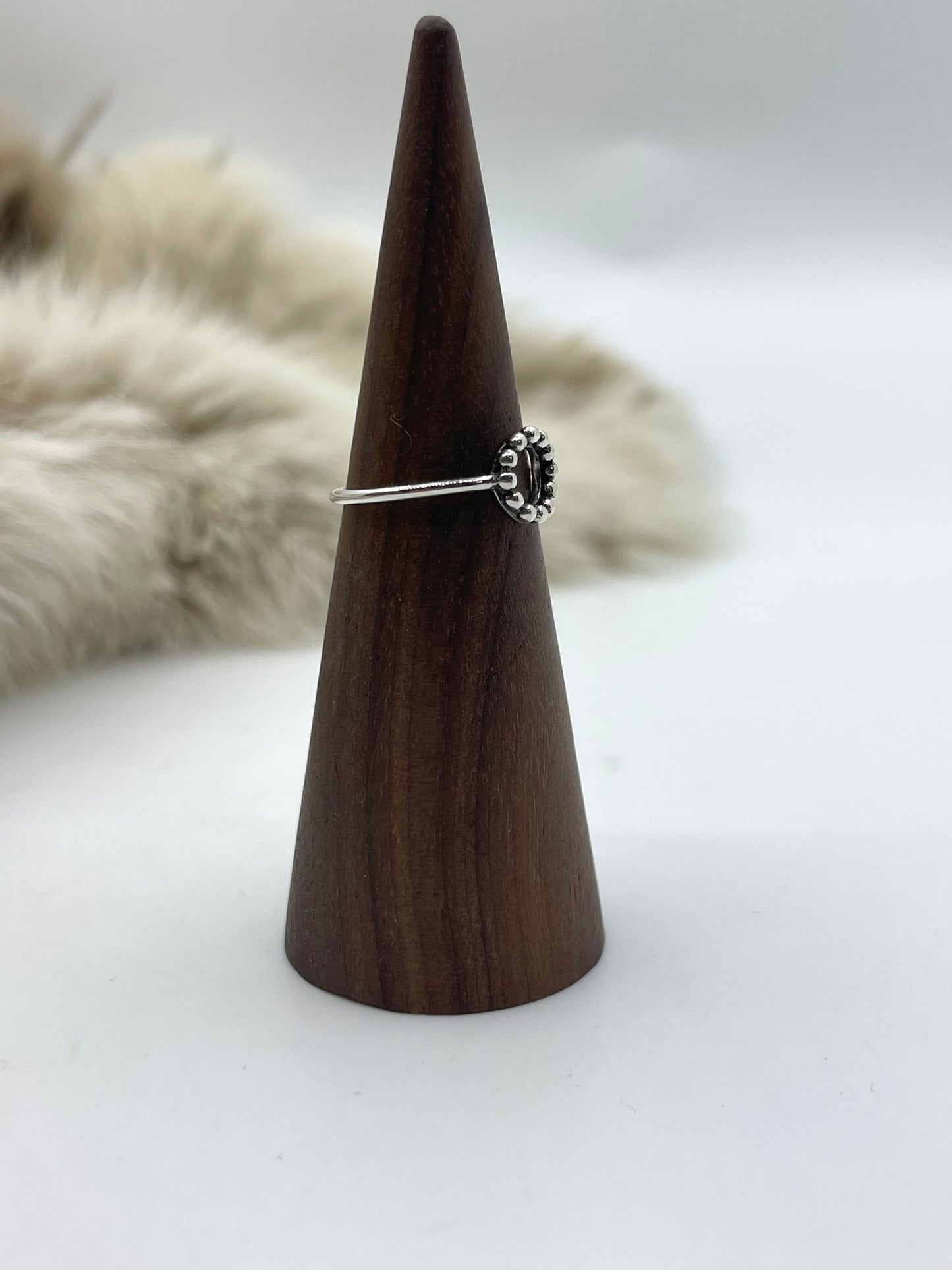 6.0 Sterling Silver Infinity Circle Ring