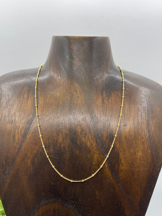 16" 14k Gold Filled Dainty Necklace