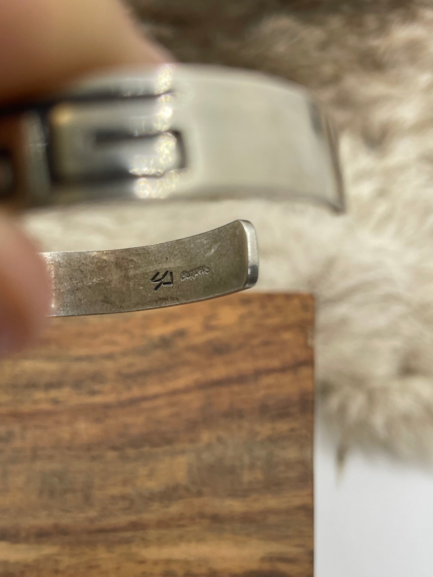 #8 Turquoise Cuff by Carrie Cannon, Kiowa