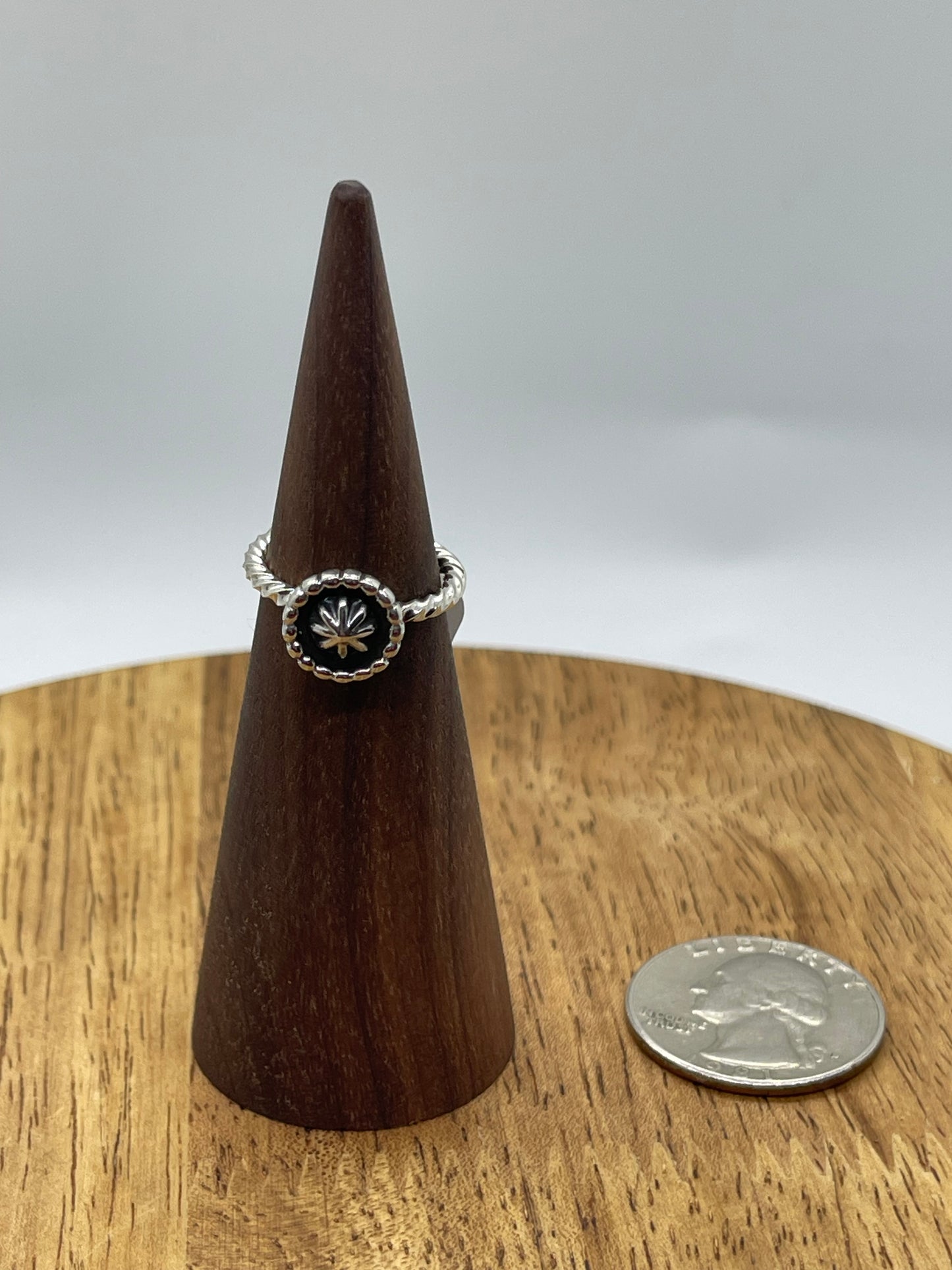 4.5 Sterling Silver Concho Ring