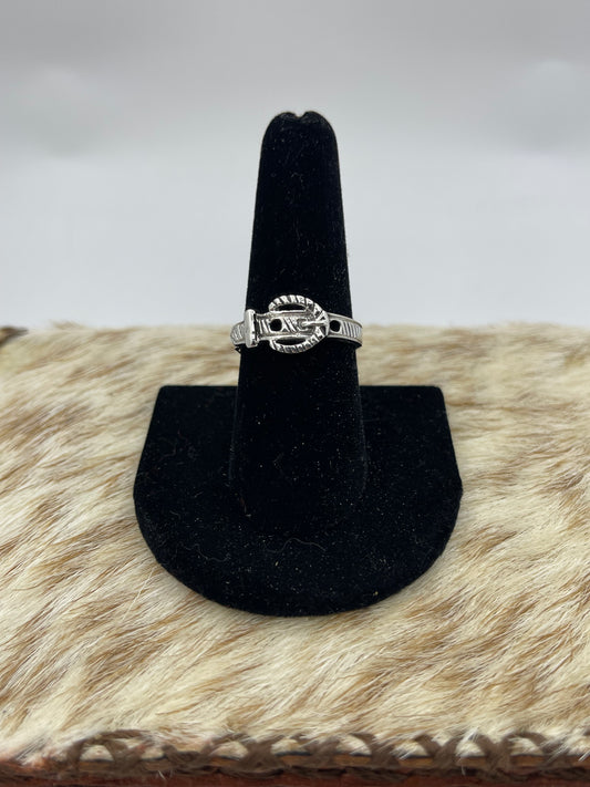 Belt With Buckle Ring