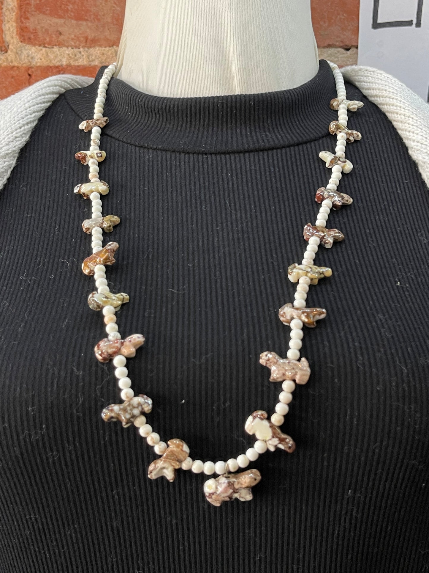 28" Wild Horse Fetish Necklace