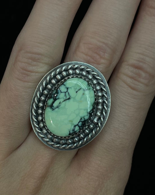 8.0 Lander Turquoise Oval Ring