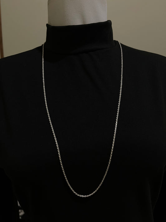 30" Sterling Silver Rope Chain