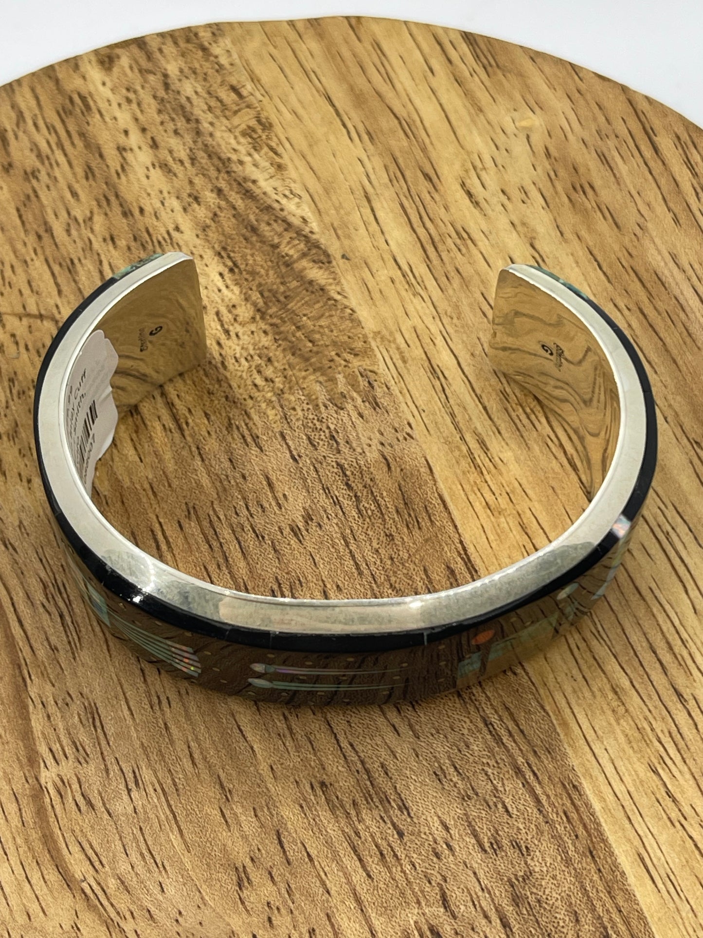 7" Micro Inlay Cuff by Gilbert Smith, Navajo