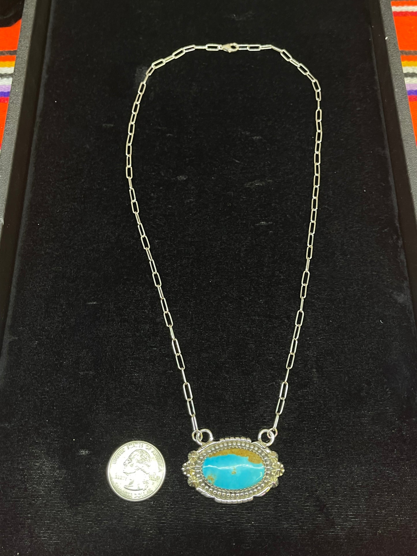 Oval Kingman Turquoise