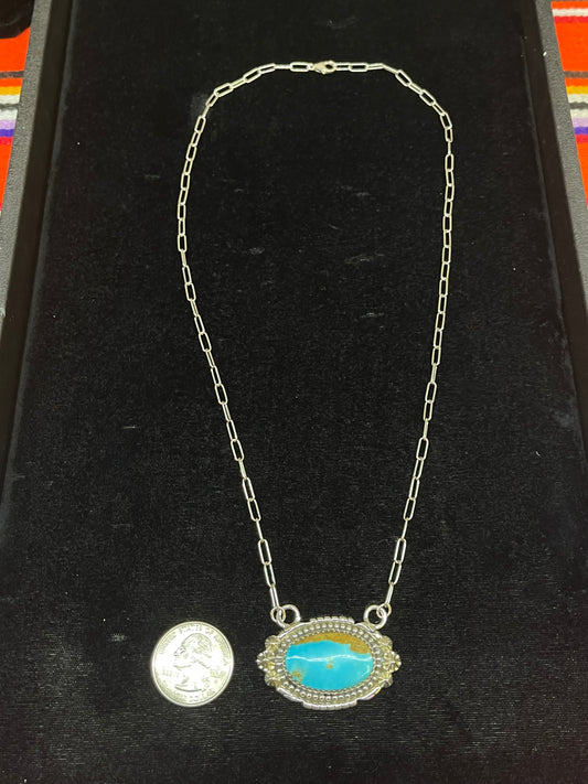 Oval Kingman Turquoise