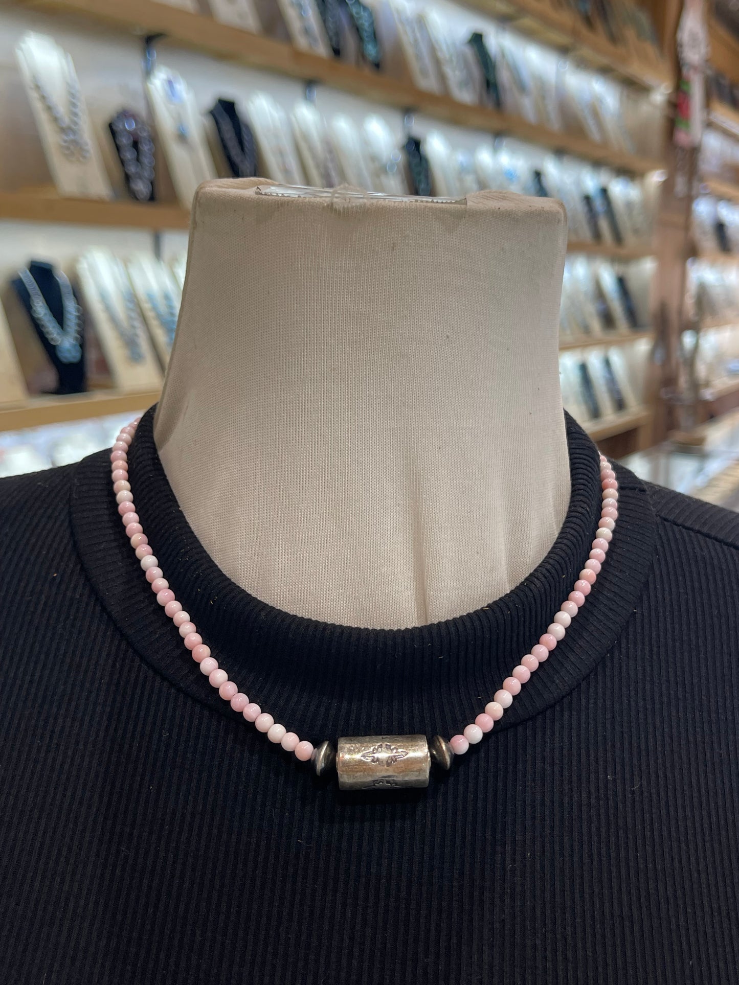 18" 4.5mm Pink Conch Shell Necklace