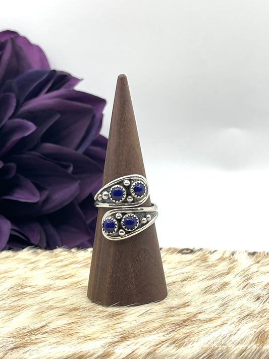 Adjustable Blue Lapis Ring
