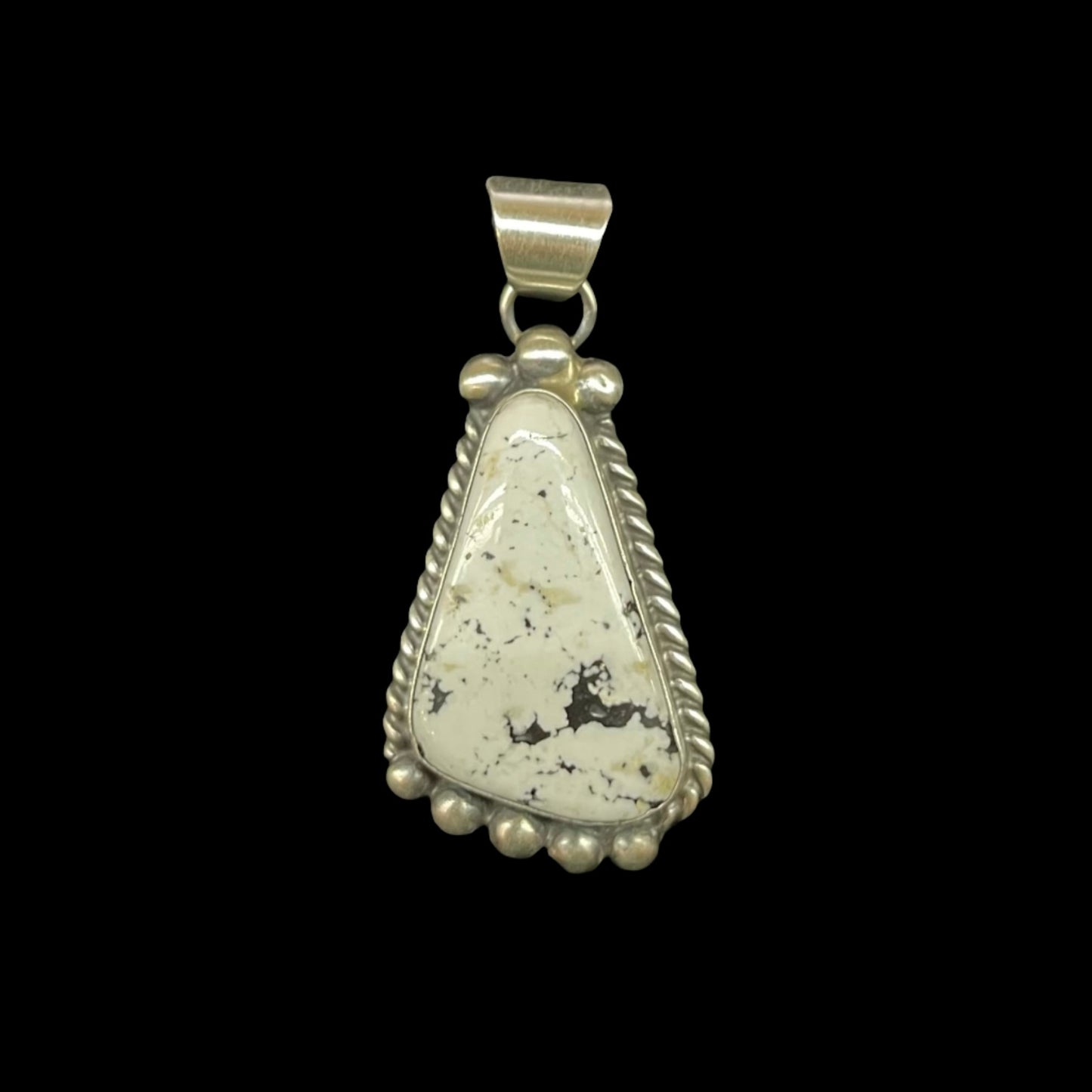 White Buffalo Pendant by Sheryl Kee, Navajo