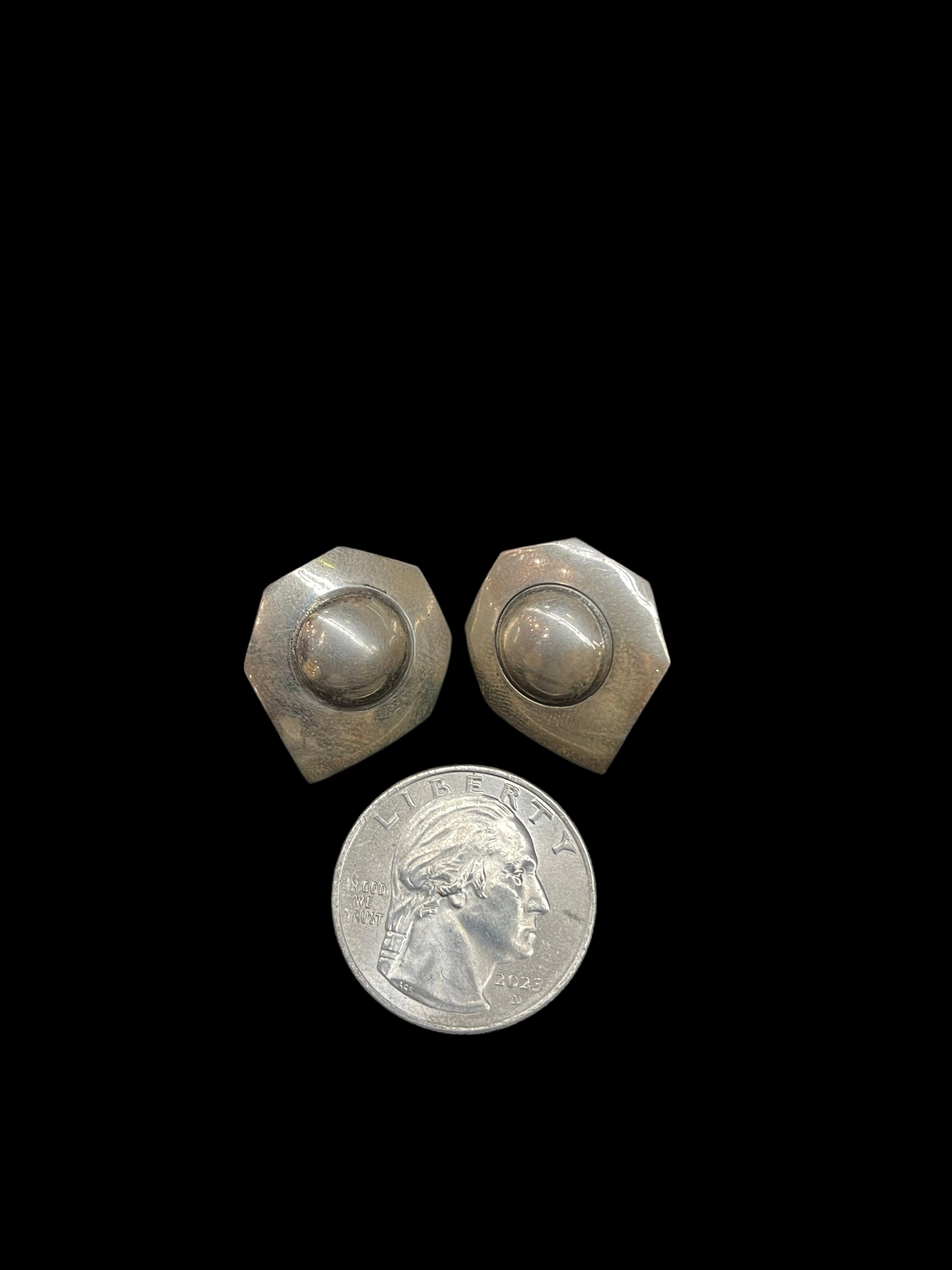 Sterling Silver Round Post Earrings