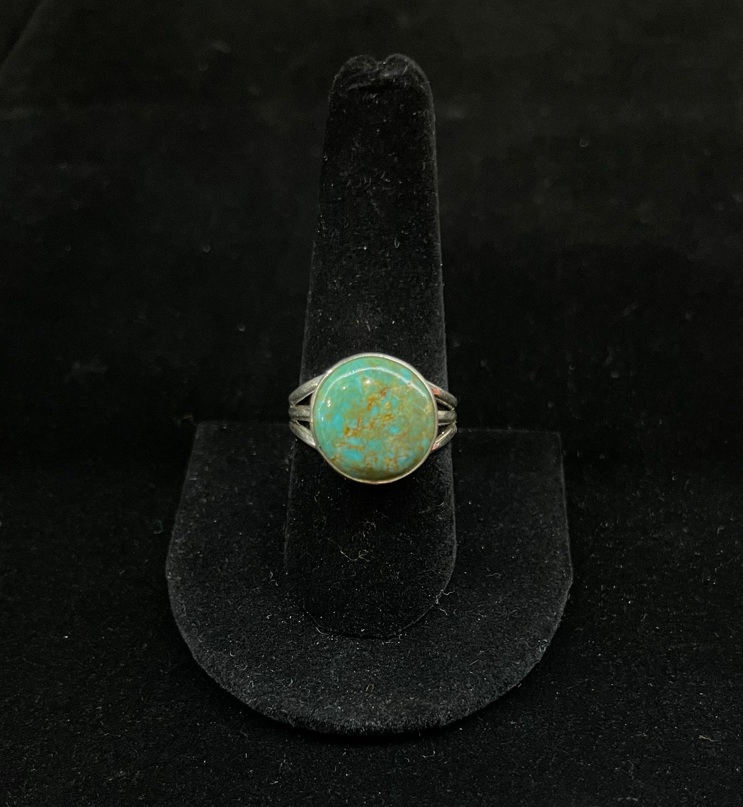 8.5 Circle Kingman Turquoise Ring