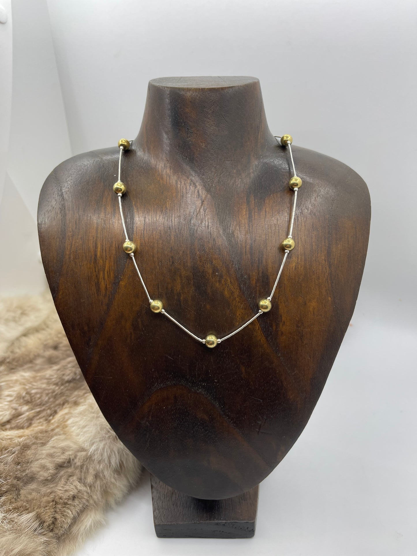 16" 7mm 14k Gold Filled Beaded Necklace