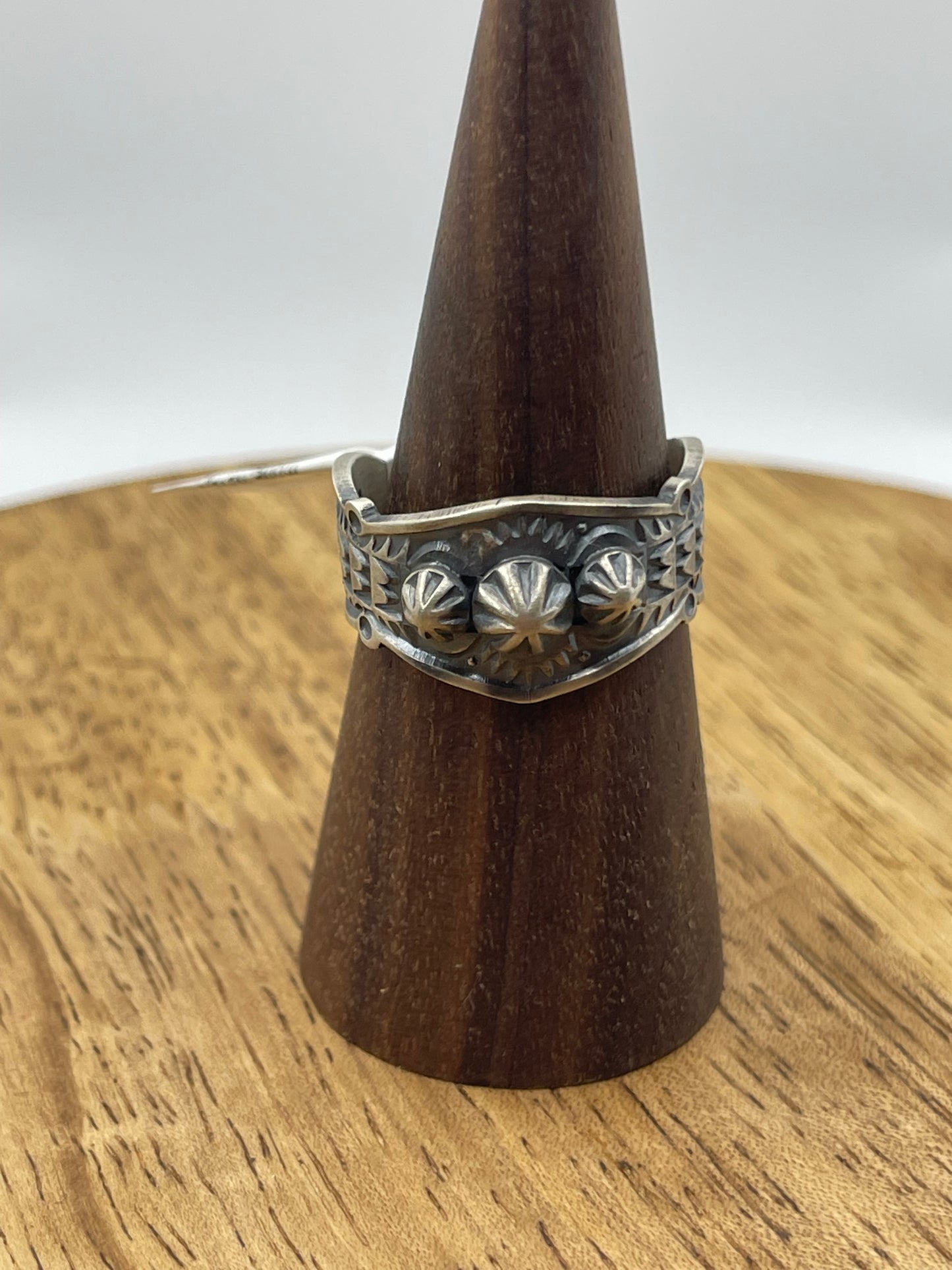 11.0 Sterling Silver Ring by Benny Ramone, Navajo