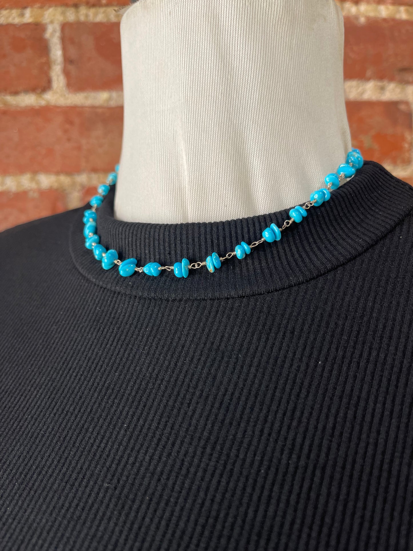 16" Sleeping Beauty Turquoise Necklace