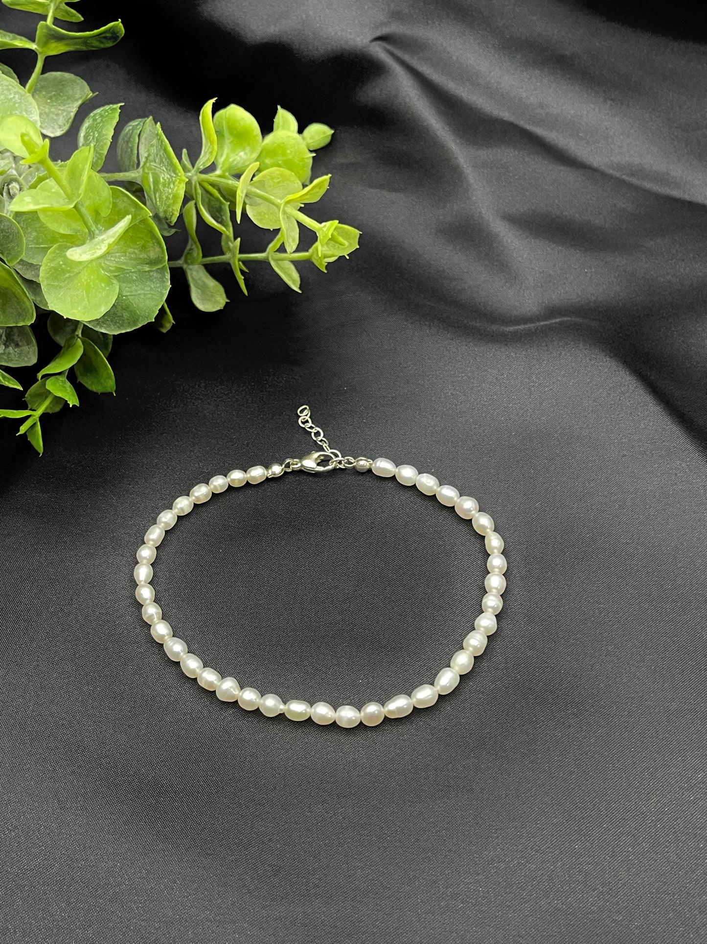 9”+1” Extender Fresh Water Pearl Anklet
