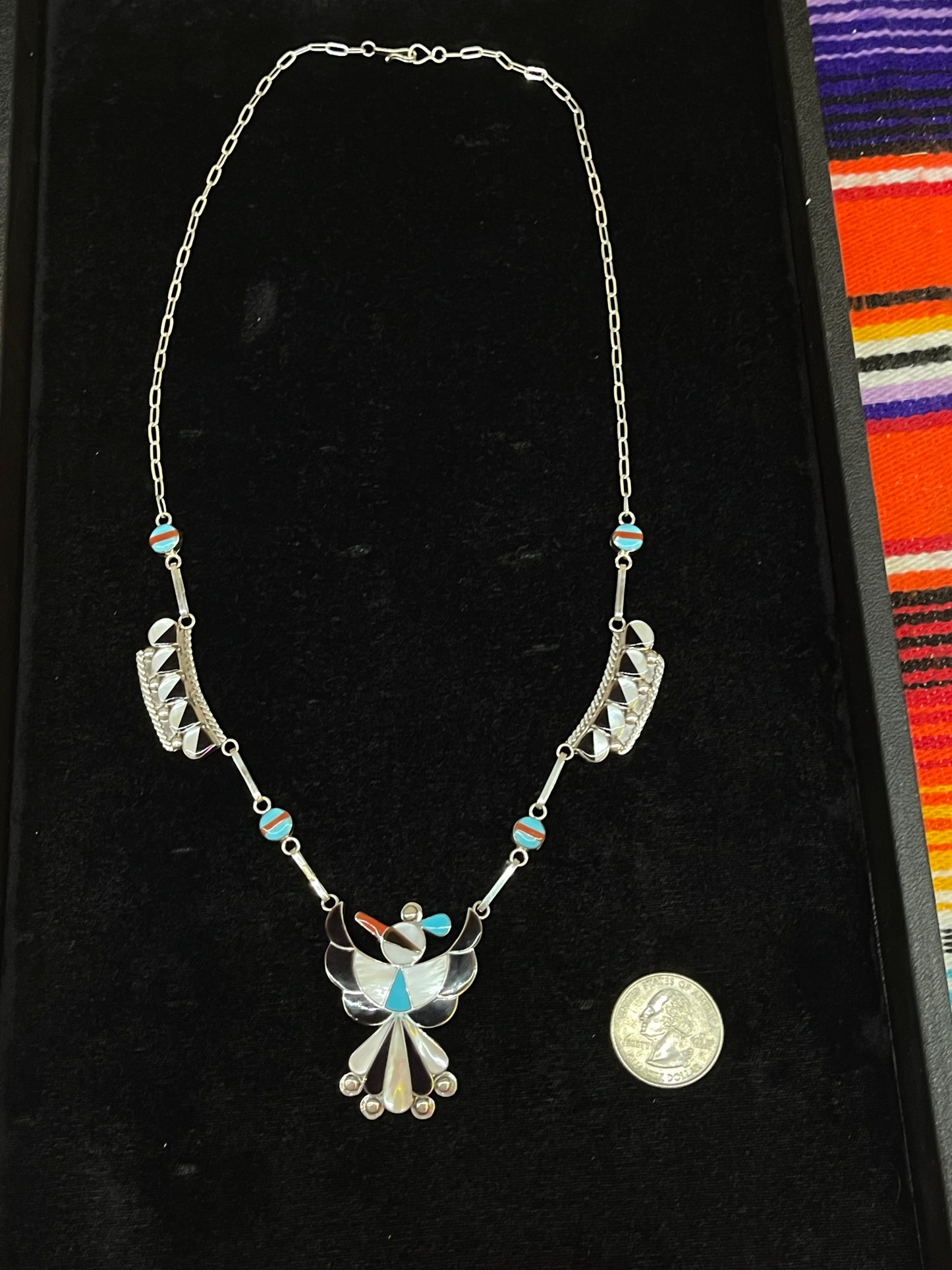 2-Piece Inlay Necklace and Earrings