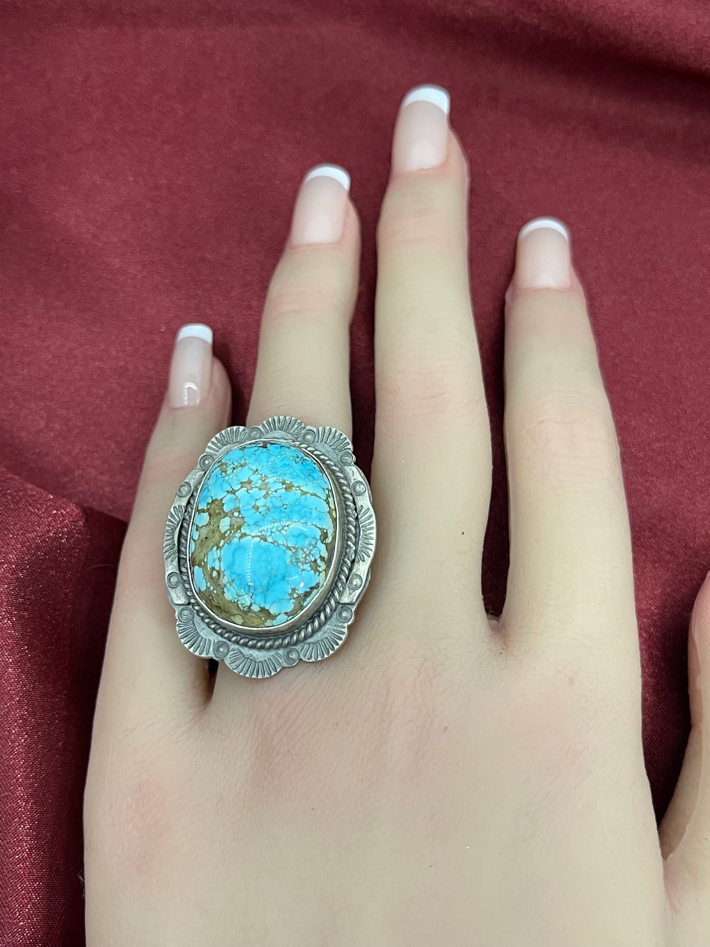 7.5 #8 Turquoise Ring