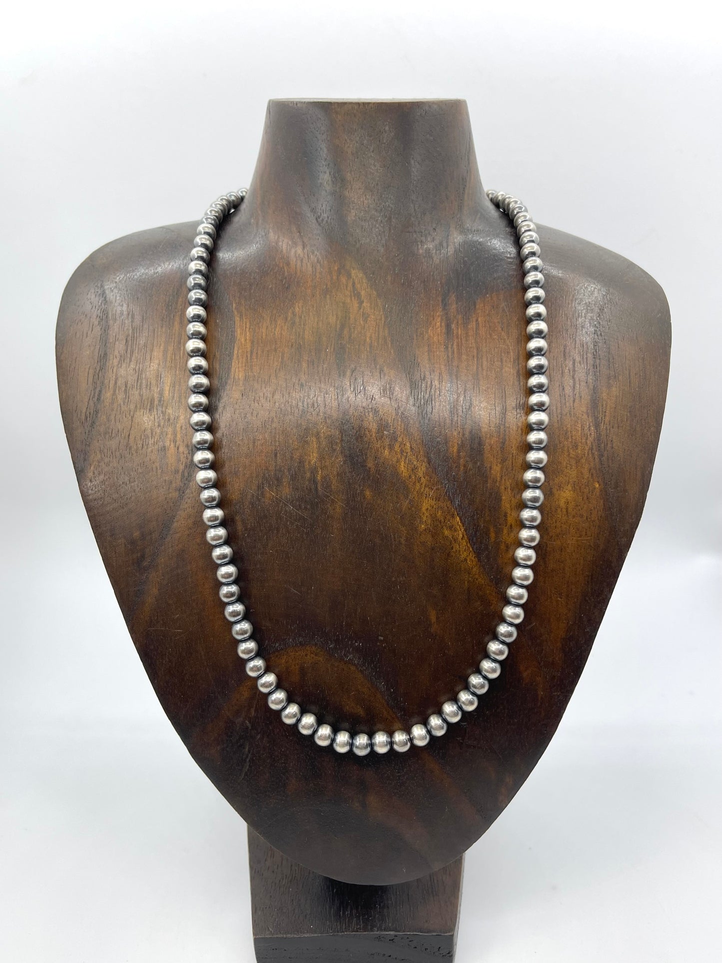20” 6mm Handmade Navajo Strung by Louise Joe, Navajo
