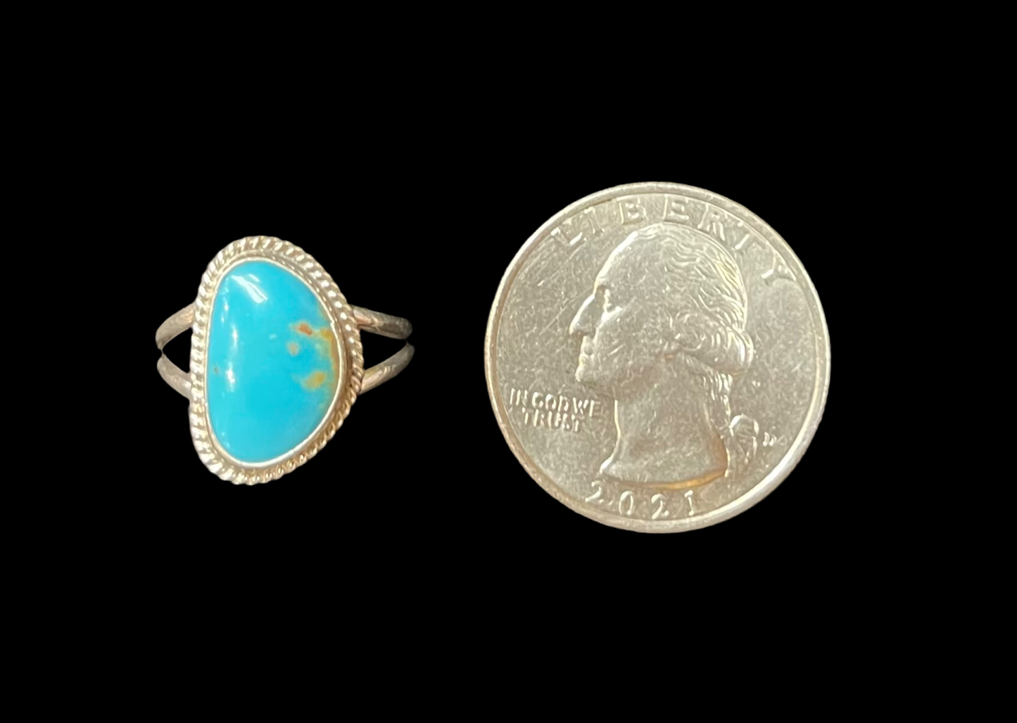 6.5 Turquoise Ring by Byron Begay, Navajo