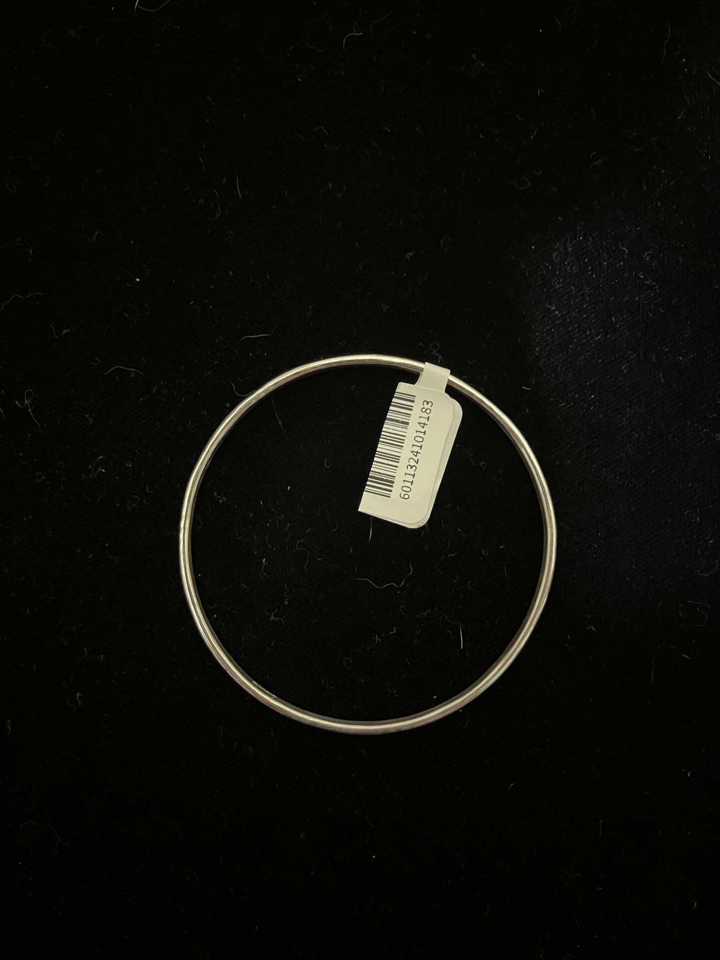 8" Stamped Sterling Silver Bangle by Elaine Tahe, Navajo