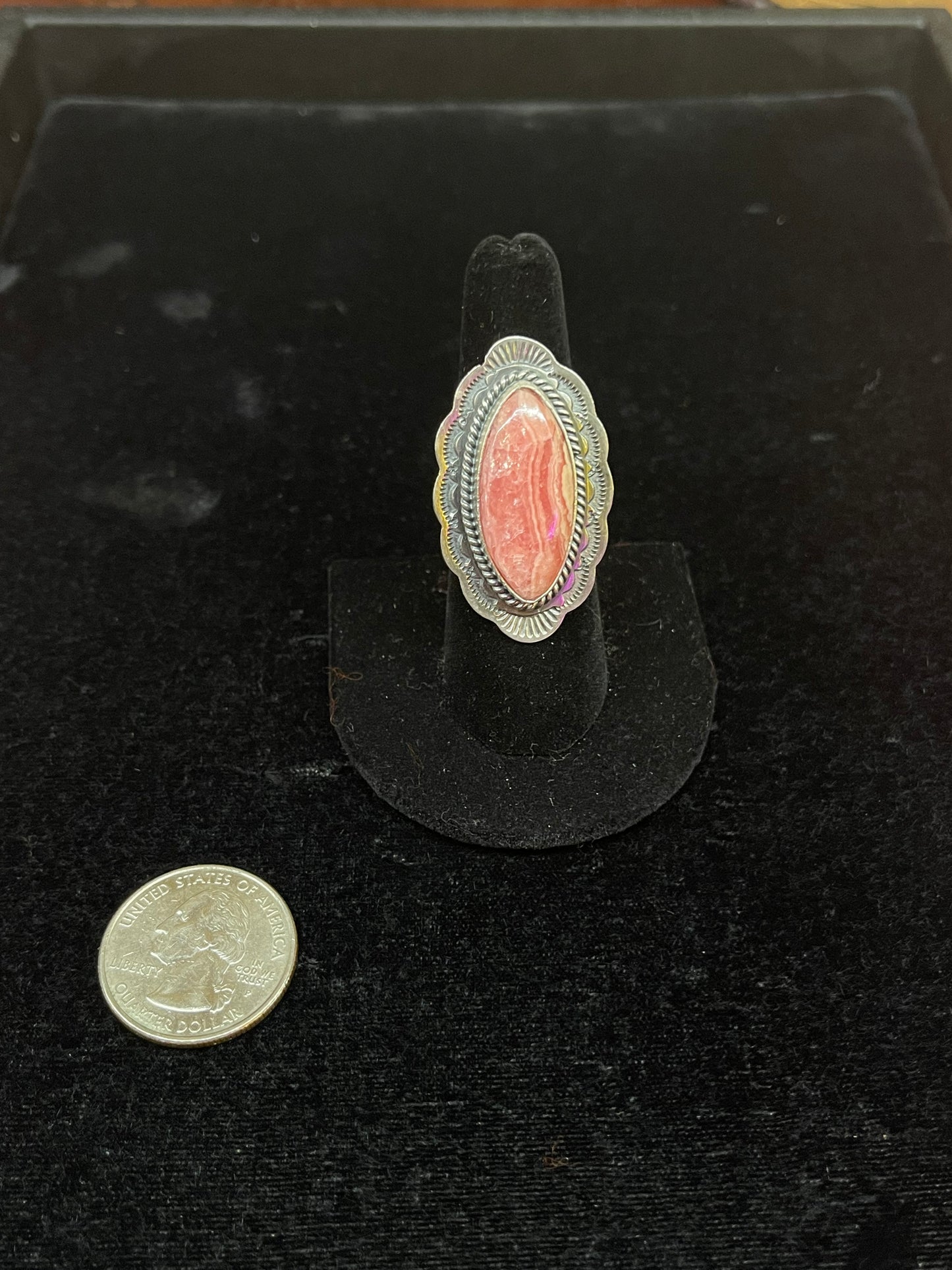 7.0 Rhodochrosite Ring