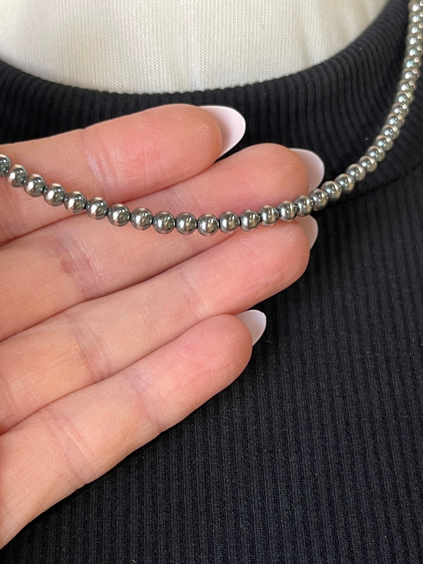 18” 4mm Navajo Pearls