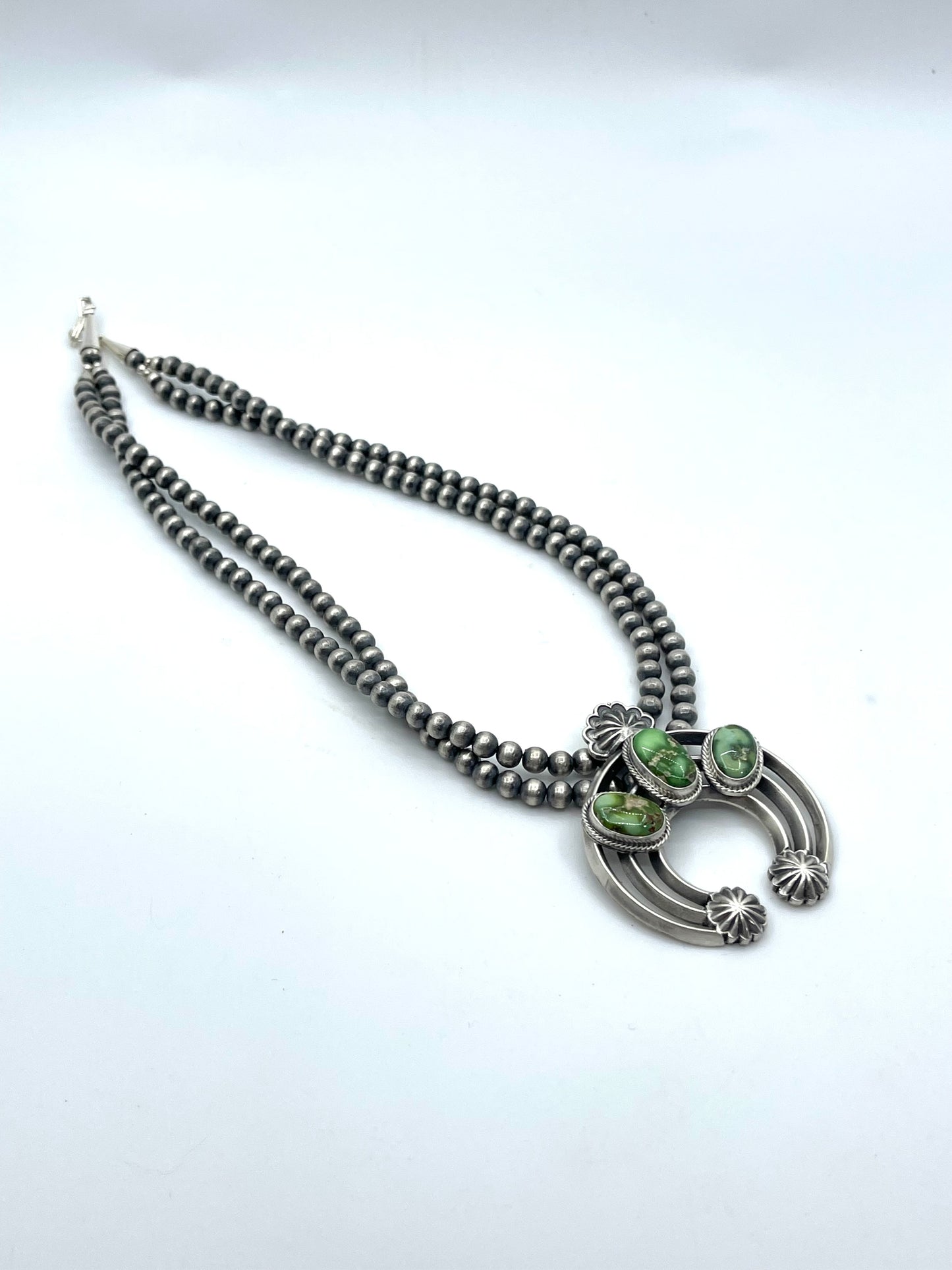 16'' 5mm Double Strand Sonoran Gold Necklace by Tom Lewis, Navajo