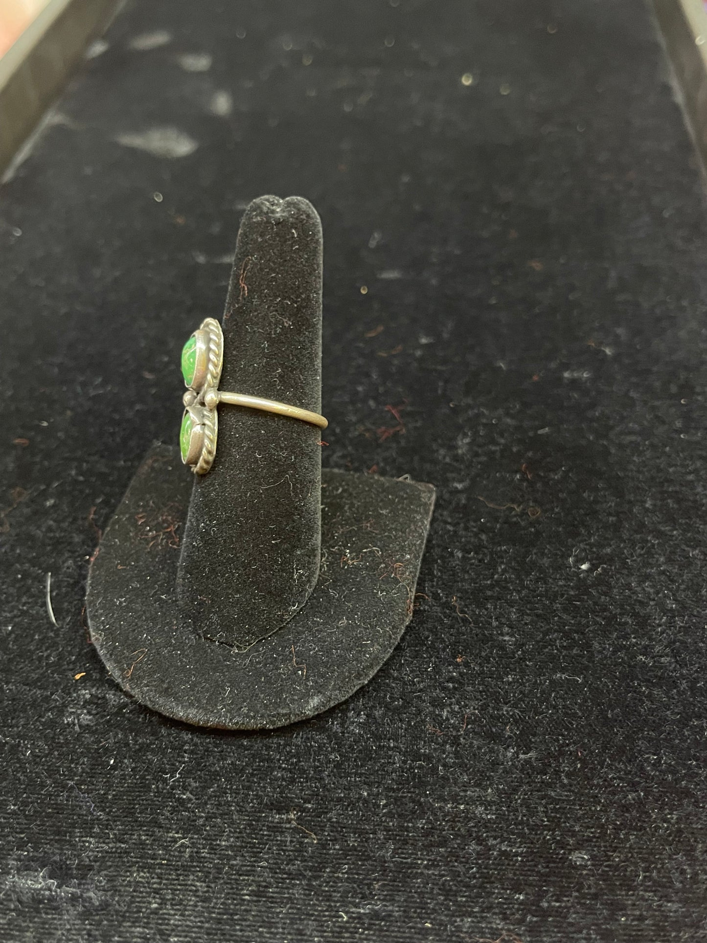 2 Stone Sonoran Gold Turquoise Ring
