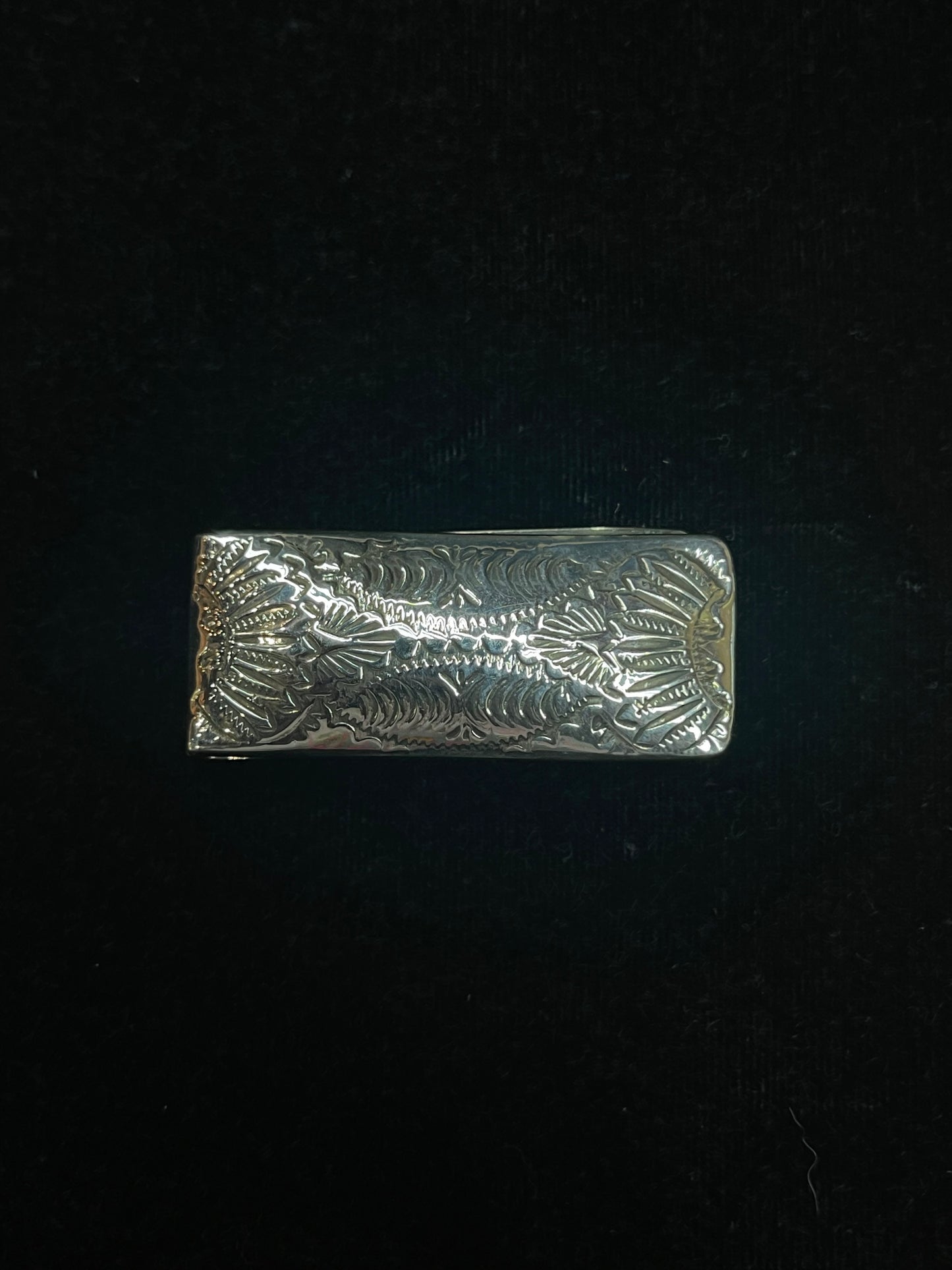 Stamped Money Clip by Shirley Skeets, Navajo