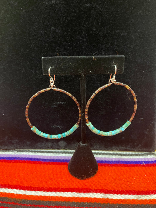 Turquoise Hoop Earrings