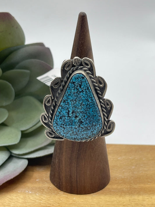 7.0 High Grade Kingman Turquoise Triangle Ring