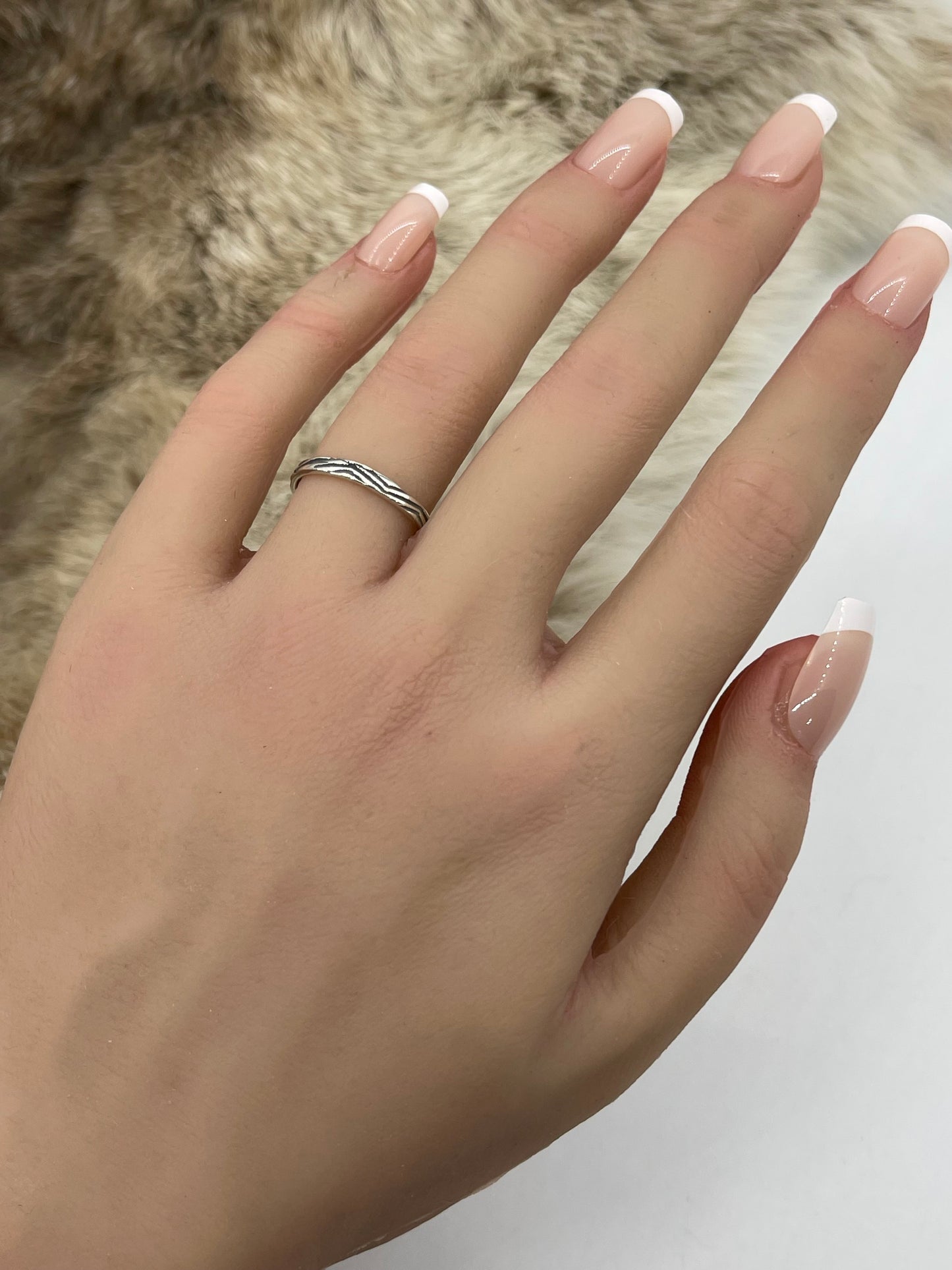 6.5 Silver Stacker Band