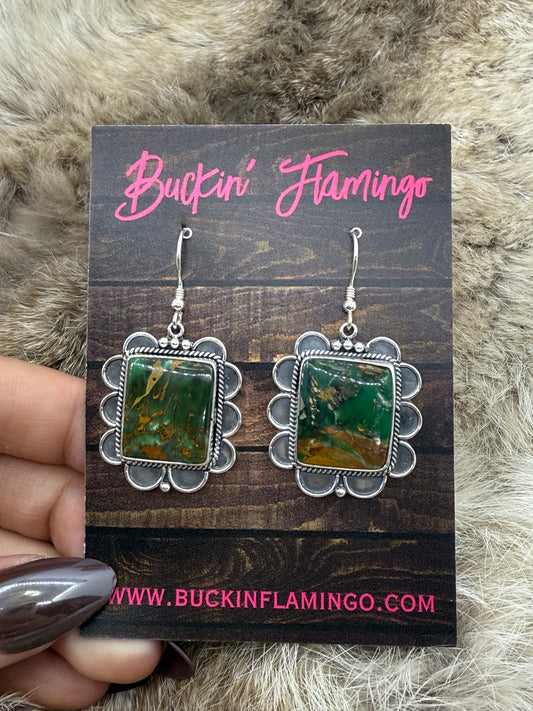 Royston Turquoise Dangle Earrings