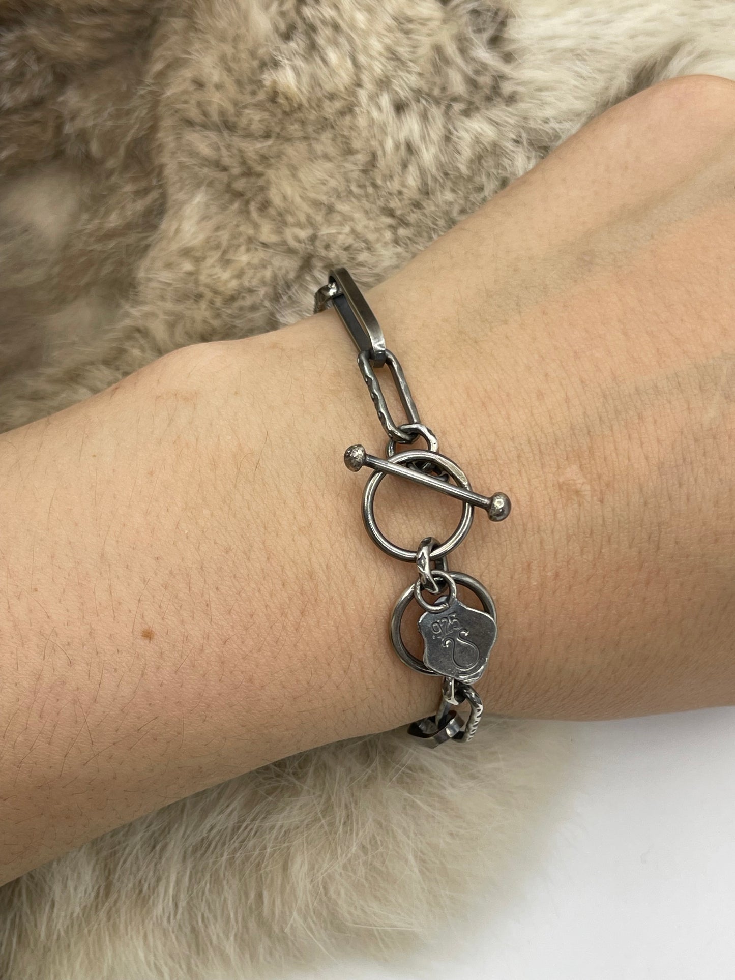 Bad Bronc Paperclip Chain Bracelet 7" & 7.5" Toggle Clasp