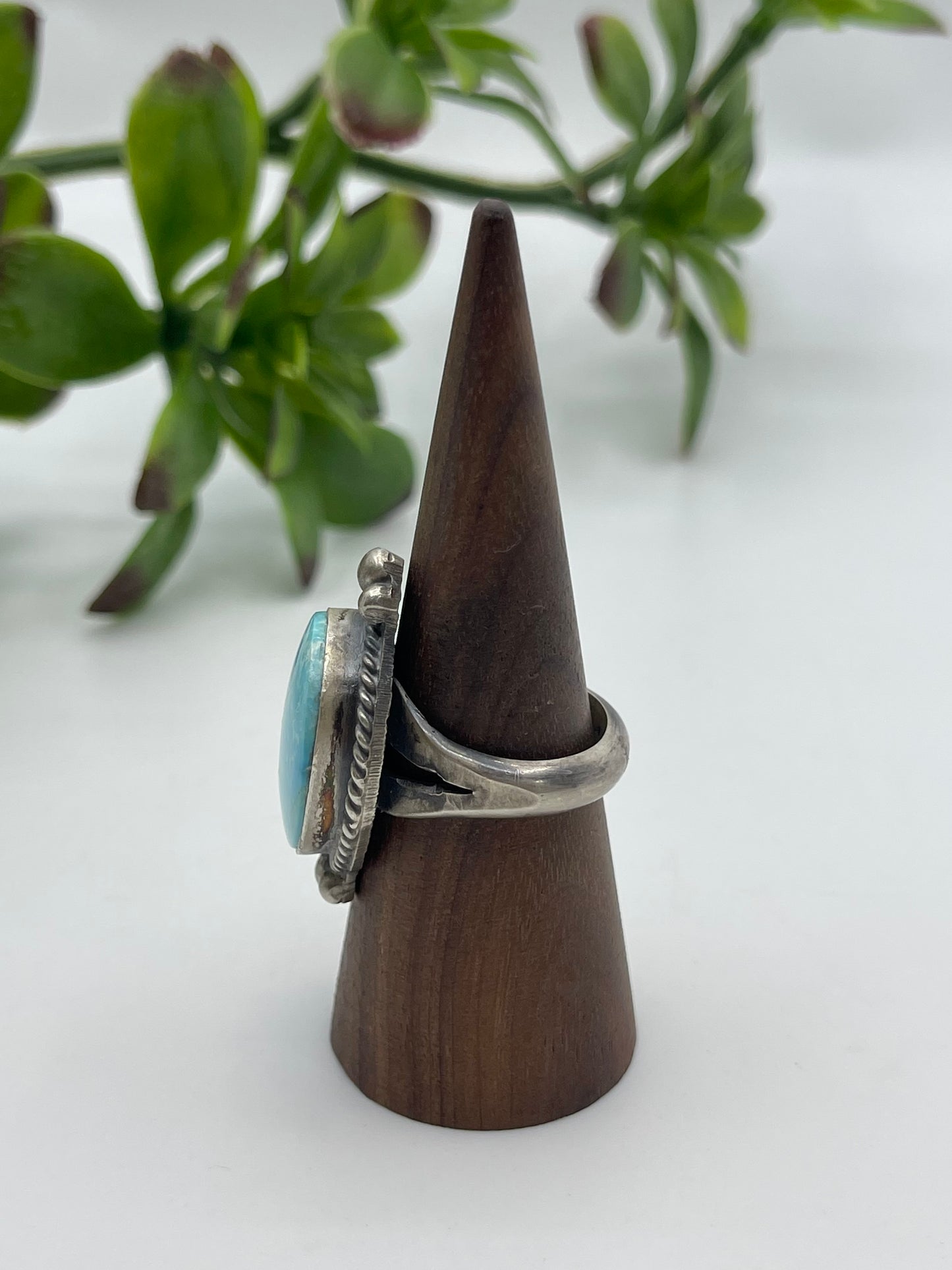 10.0 Sonoran Turquoise Ring By Boyd Ashley, Navajo