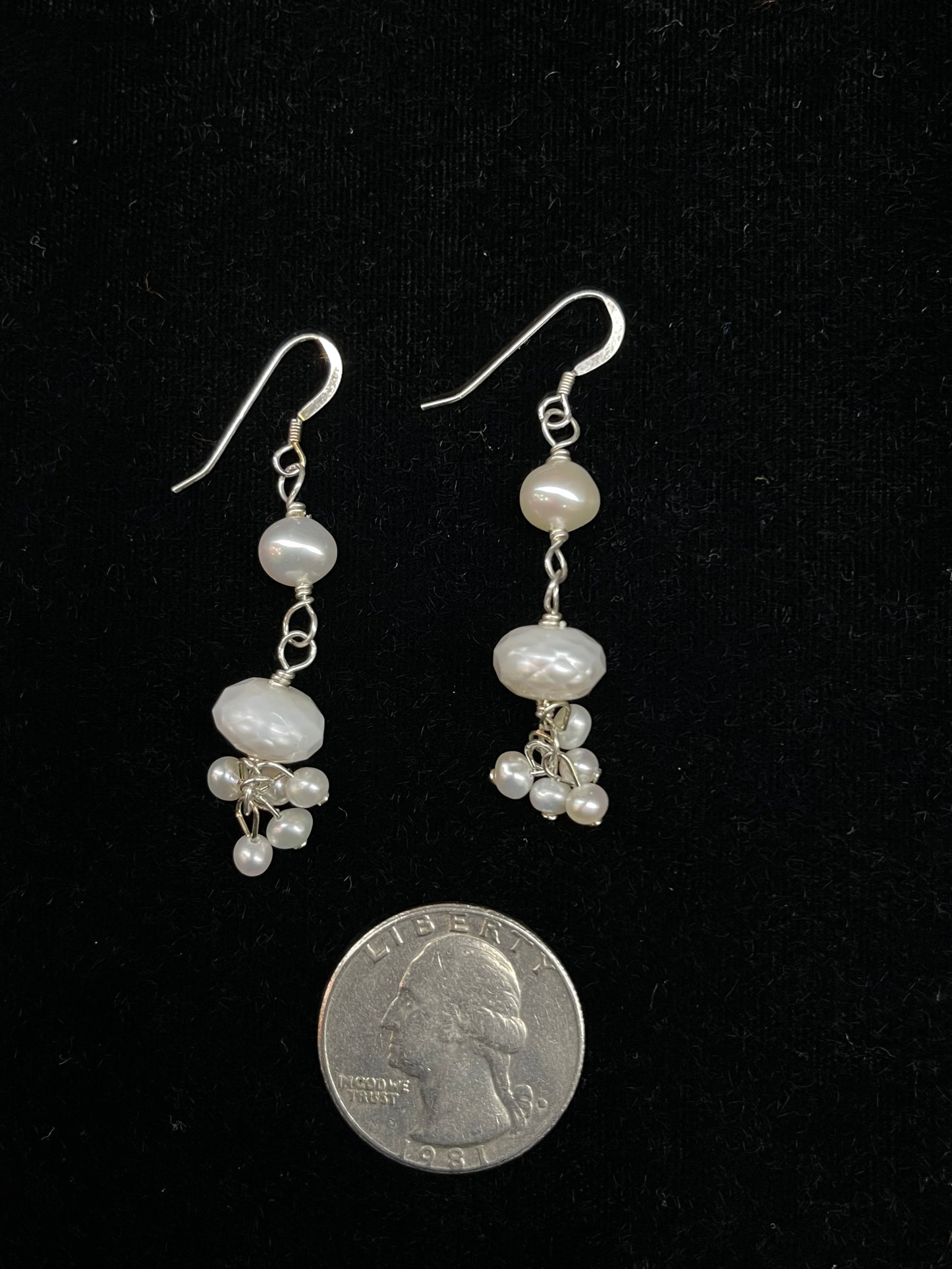 Freshwater Pearls Dangle Earrings