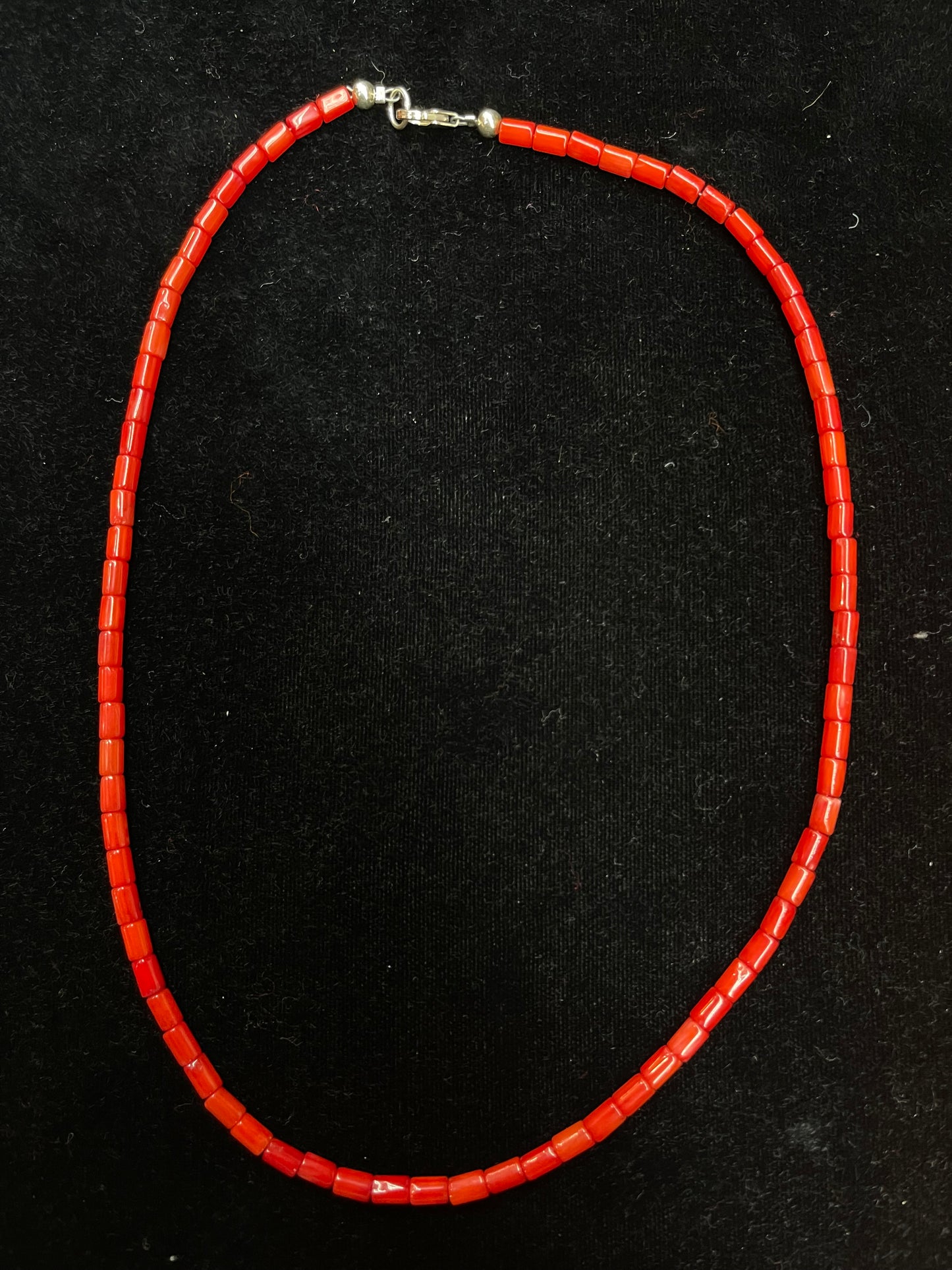 18" Red Coral Necklace